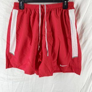 Nike Mens Dri-Fit Red Basketball Shorts Size L